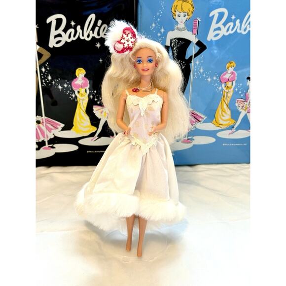 Vintage 1989 Happy Holidays Barbie Doll Special Edition Christmas Mattel - Picture 3 of 11